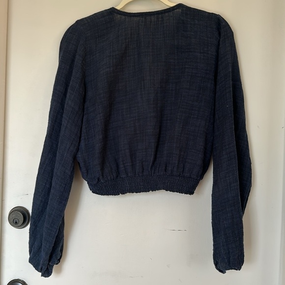 Free People Cherry Blossom wrap top in Midnight XS - Picture 5 of 5